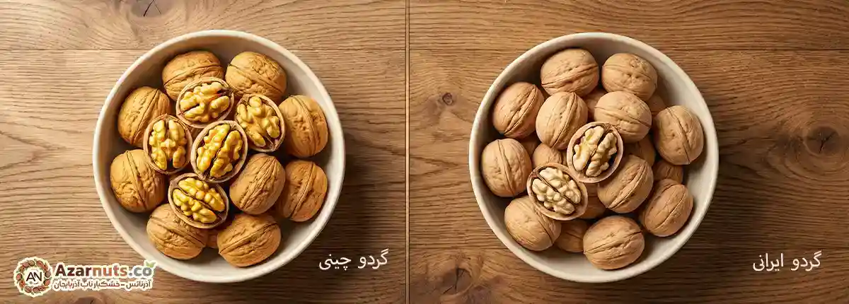 گردوی ایرانی - گردوی چینی